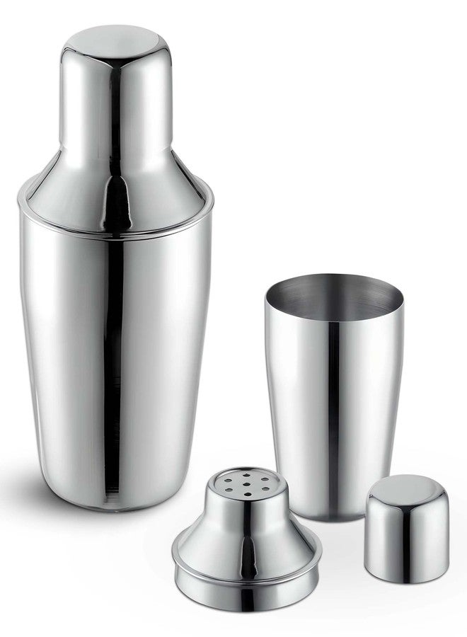 OCSParts OCS Parts 3-Piece Stainless Steel Cocktail Shaker | 6-Ounce | Makes Perfect Mixed Drinks, Cocktails, and Coffees - Image 1